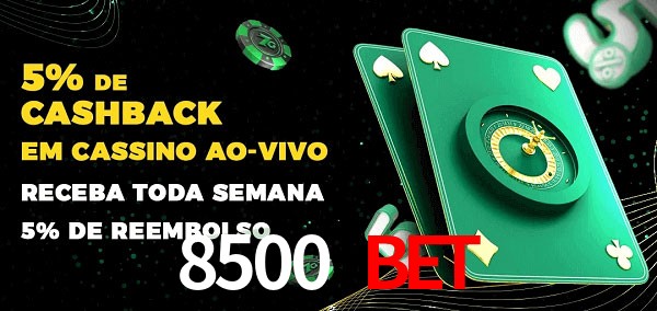 Promoções do cassino ao Vivo 8500 Bet